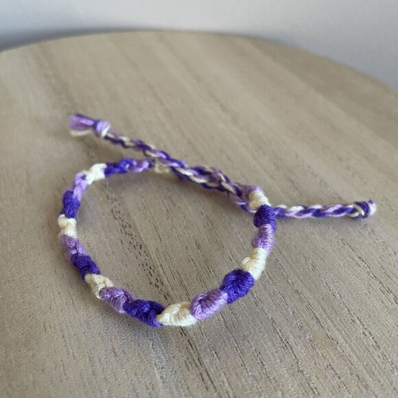 Marianna Bracelet, anklet, trendy, comfortable, tie, embroidery thread, woven, g - Picture 1 of 1